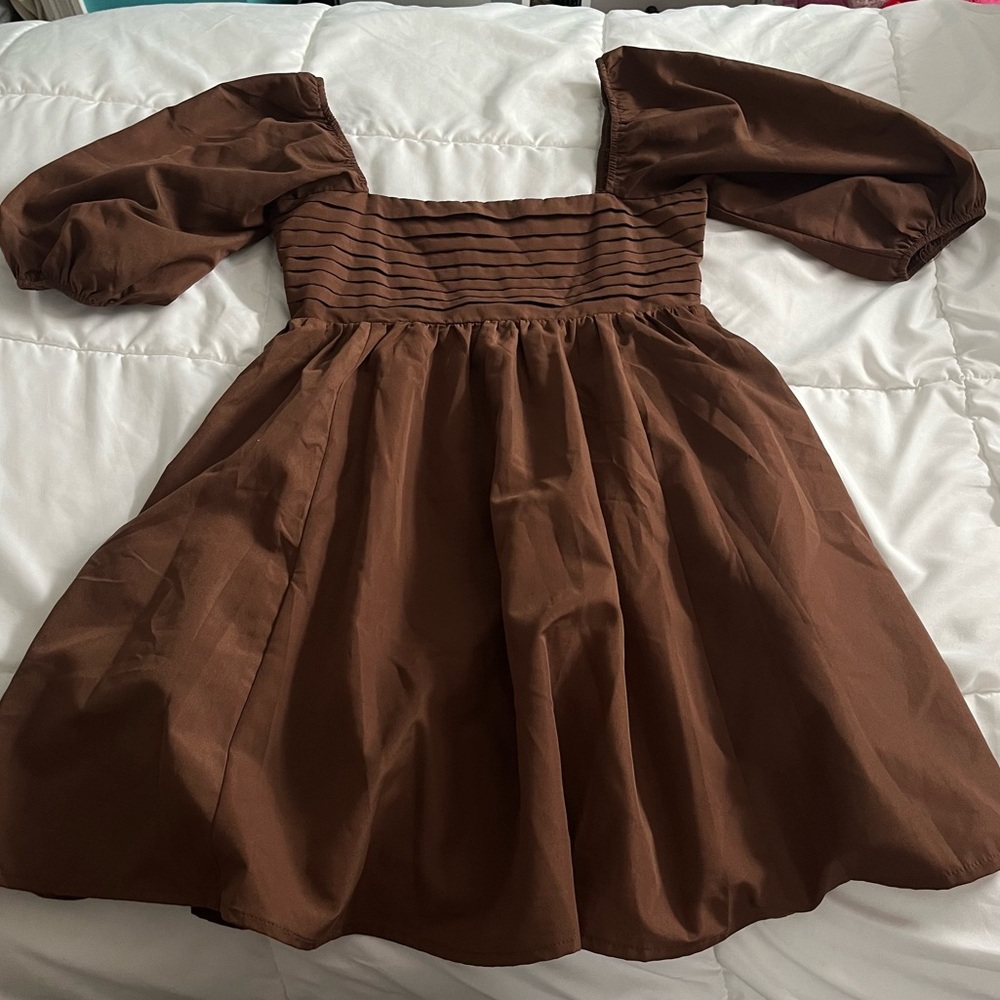 NWOT MI AMI brown mini dress